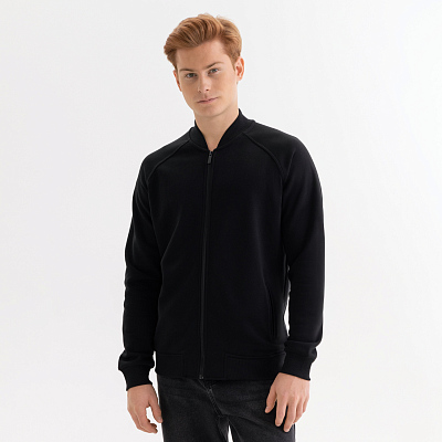 Толстовка на молнии, унисекс  TORRES черная, размер XXXL (Чёрный)