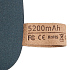 Внешний аккумулятор Pebble 5200, серо-синий - Фото 3