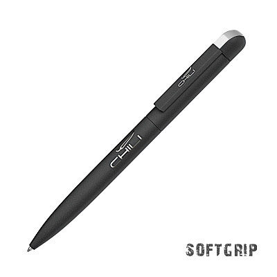 Ручка шариковая "Jupiter SOFTGRIP", покрытие softgrip, черный (Чёрный)