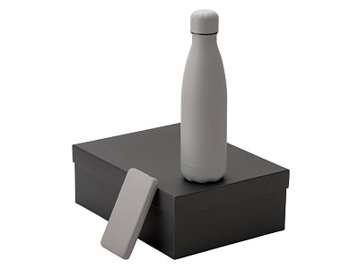 Подарочный набор COLOR IT с термобутылкой и повербанком (Серый)