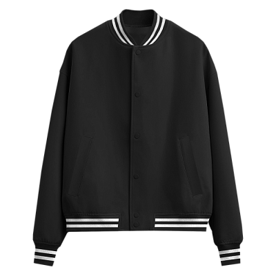 Бомбер унисекс STAN футер без начеса с контрастом 340, 71 (Чёрный) Бомбер унисекс STAN футер без начеса с контрастом 340, 71 (Чёрный)