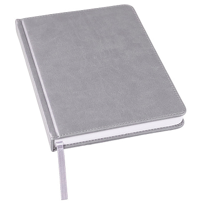 Ежедневник недатированный Bliss,  формат А5, в линейку (Серый)