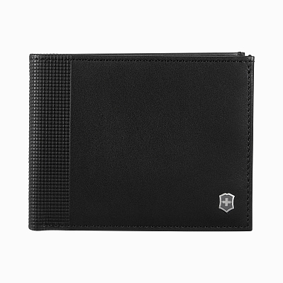 Портмоне VICTORINOX Altius Alox с защитой от сканирования RFID чёрное натуральная кожа 9x1x11 см