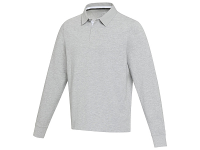 Толстовка-поло Clyde унисекс (Серый меланж)