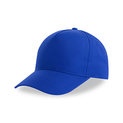 Бейсболка RECY FIVE, 5 клиньев, застежка-липучка (Синий)
