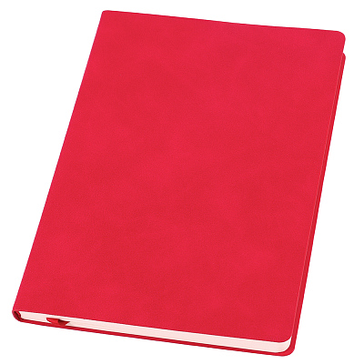 Ежедневник A5 недатированный Farfalla в мягком переплёте, красный 