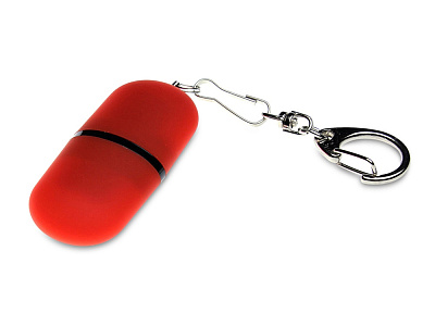 USB 2.0- флешка Goutte Soft-touch на 8 Гб каплевидной формы (Красный)