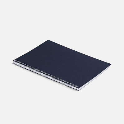 Блокнот Salvador в клетку, темно-синий (Тёмно-синий)