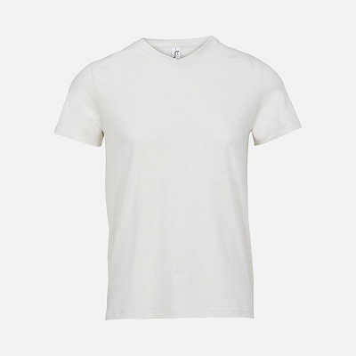 Футболка унисекс Regent с V-образным вырезом, белая (Белый)