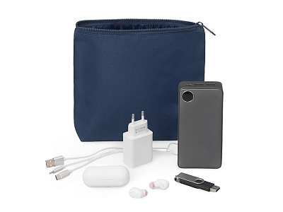 Органайзер для электроники и проводов Amalia (Тёмно-синий)