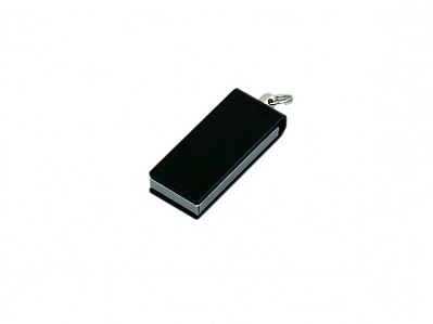 USB 2.0- флешка мини на 8 Гб с мини чипом в цветном корпусе (Черный)