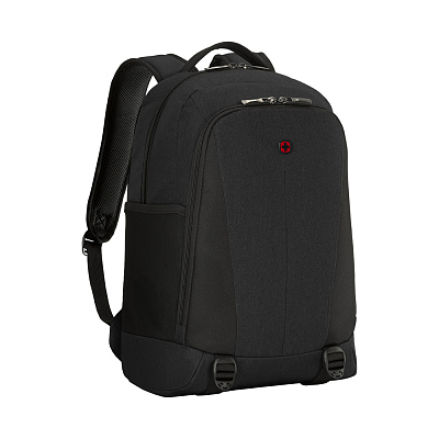 Рюкзак WENGER Oryson 16", чёрный, переработанный ПЭТ/Полиэстер, 32х45х19 см, 25 л.