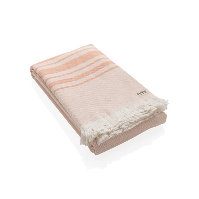 Накидка Ukiyo Yumiko из переработанного хлопка AWARE™, 100x180 см (Розовый;)