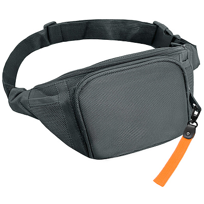 Поясная сумка SPLIT TO GO, Серый/Оранжевый (Серый/оранжевый)