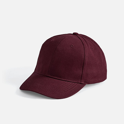 Бейсболка Buffalo, серая (Бордовый)