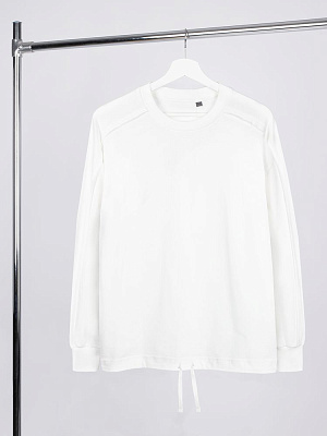 Свитшот унисекс Vozduh, черный (Белый)