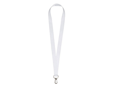 Ланъярд под сублимацию с карабином, 2 см (Белый)