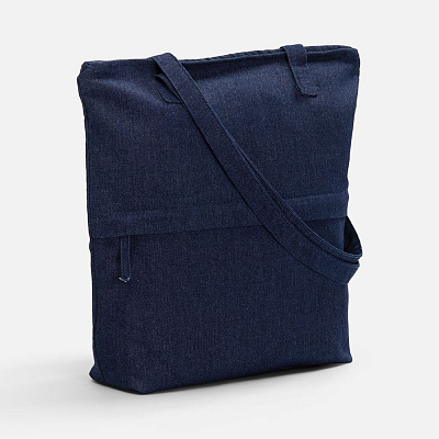 Сумка для покупок Denimate, темно-синяя (Тёмно-синий)