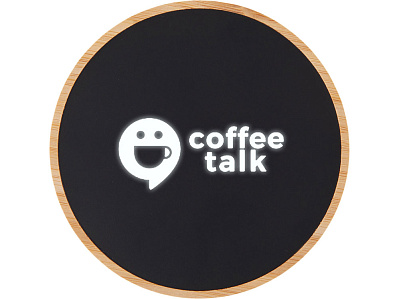 Беспроводное зарядное устройство с подсветкой лого Reedia S3, 15 Вт (Черный/натуральный)