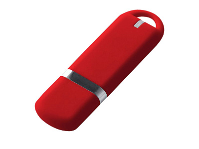 USB 3.0- флешка на 16 Гб, soft-touch (Красный)
