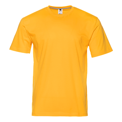 Футболка унисекс без бокового шва STAN хлопок 160, 02 (Жёлтый)