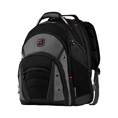 Рюкзак WENGER Synergy 16'', черный/серый, полиэстер/ПВХ, 36 x 26 x 46 см, 26 л