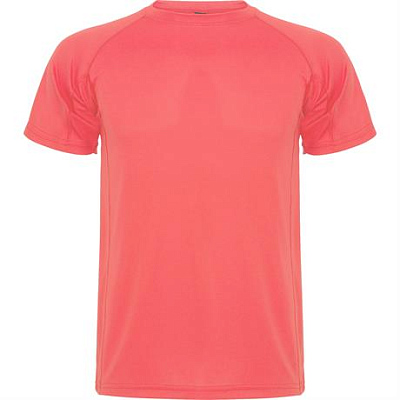 Спортивная футболка MONTECARLO мужская, КОРАЛЛОВЫЙ ФЛУОРЕСЦЕНТНЫЙ 2XL (Коралловый флуоресцентный)
