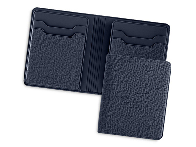 Картхолдер с отделением для наличных денег Favor (Тёмно-синий)