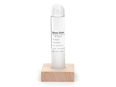 Предсказатель погоды Storm Glass (Прозрачный, натуральный)