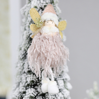 Новогоднее украшение рождественский ангел Беатриче  (Розовый)