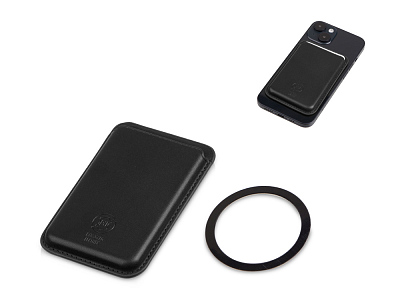 Магнитный картхолдер Cairo для iPhone и других смартфонов (Чёрный)