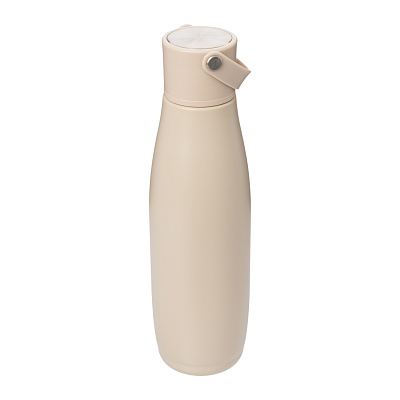 Термобутылка вакуумная герметичная Боска (Bosca), бежевая