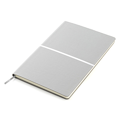 Ежедневник A5 недатированный Equator в мягком переплёте  с серебристым (Серый)