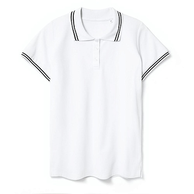 Рубашка поло женская Virma Stripes Lady, белая (Белый)