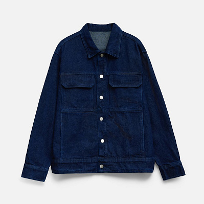 Куртка джинсовая O2, черная (Тёмно-синий)