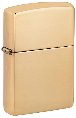Зажигалка ZIPPO Armor® с покрытием High Polish Brass, латунь/сталь, золотистая, 38x13x57 мм (Серебристый)