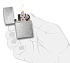 Зажигалка ZIPPO с покрытием Herringbone Sweep, латунь/сталь, серебристая, матовая, 38x13x57 мм - Фото 2