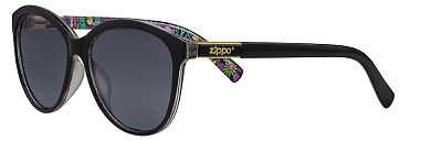 Очки солнцезащитные ZIPPO женские черные оправа из поликарбоната