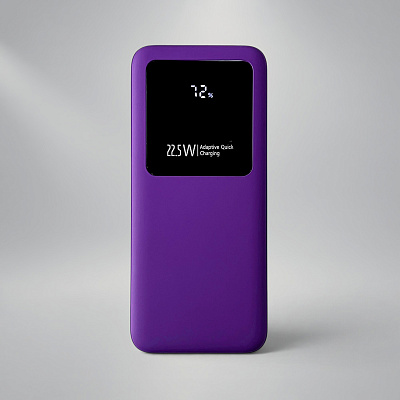 Внешний аккумулятор Kris Soft Touch, 10 000 мАч (Фиолетовый)