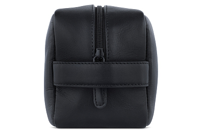 Несессер дорожный BUGATTI Clark, чёрный, воловья кожа/полиэстер, 20х10х13 см, 2,5 л