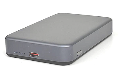 Магнитный внешний аккумулятор ёмкостью 10000 мАч (Серый)