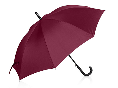 Зонт-трость Reviver  с куполом из переработанного пластика (Бордовый)
