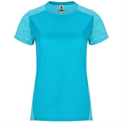 Спортивная футболка ZOLDER WOMAN женская, БИРЮЗОВЫЙ/ПЁСТРЫЙ БИРЮЗОВЫЙ XL (Бирюзовый/Пёстрый бирюзовый)