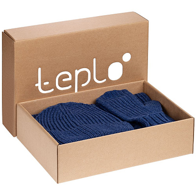 Набор Nordkyn Full Set с шарфом, серый (Синий)