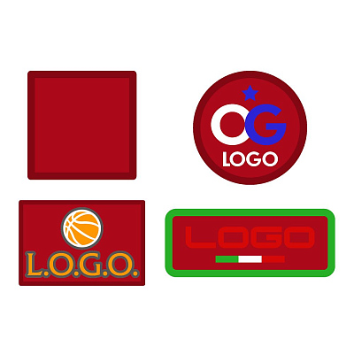 Шеврон из габардина Gabo S  (Красный)