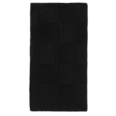 Плед Селла (Cella) вязаный, черный (без подарочной коробки)