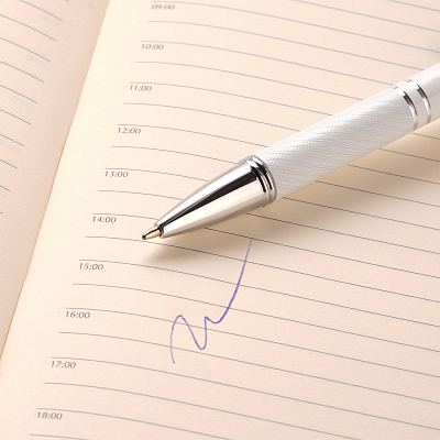 Шариковая ручка Крокус (Crocus), белая