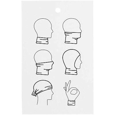 Многофункциональная бандана Dekko, черная