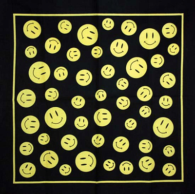 Банданы Hat-Trick Смайлики (Чёрный)