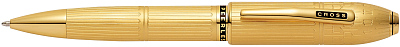 Шариковая ручка Cross Peerless Citizen LE London. Цвет - золотистый. (Золотистый)